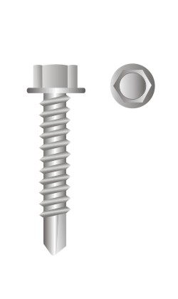 picture of hex washer head self drilling screw