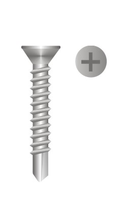 picture of phillips flat head self drilling screw