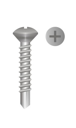 picture of phillips oval head self drilling screw