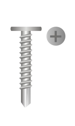 picture of phillips pancake head self drilling screw