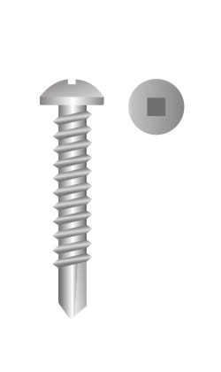 picture of square drive pan head self drilling screw