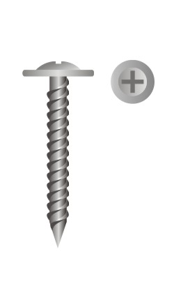 picture of phillips modified truss head sharp point screw