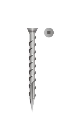 picture of square drive trim head type 17 point screw